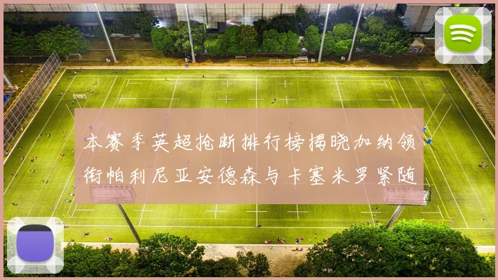 本赛季英超抢断排行榜揭晓加纳领衔帕利尼亚安德森与卡塞米罗紧随其后